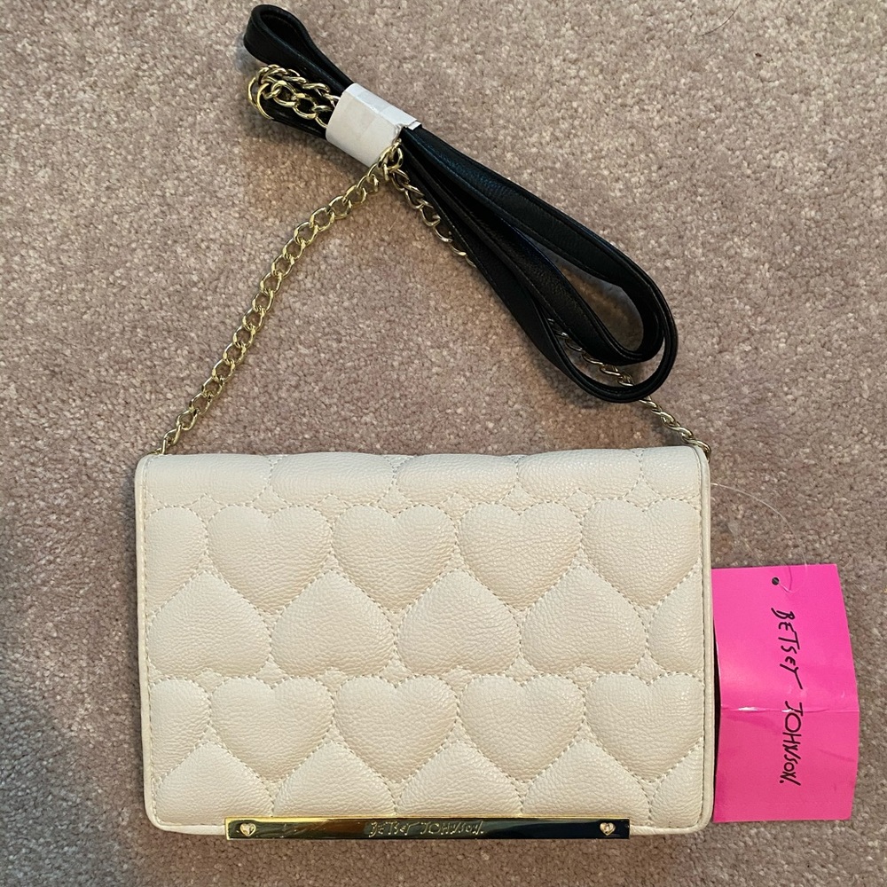 Betsey Johnson Be Mine- Wallet/cross-body purse